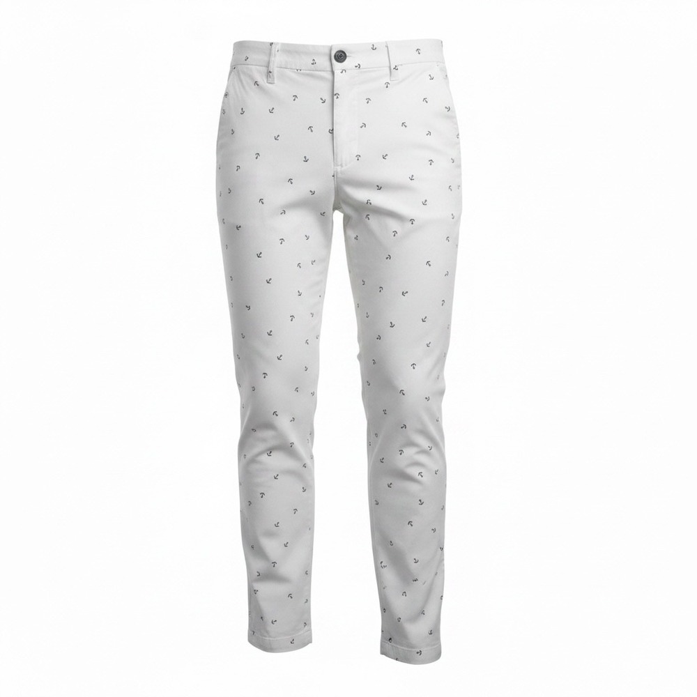 Tommy Hilfiger Hampton Stretch Twill Chino Pants Women 10 White Preppy Coastal